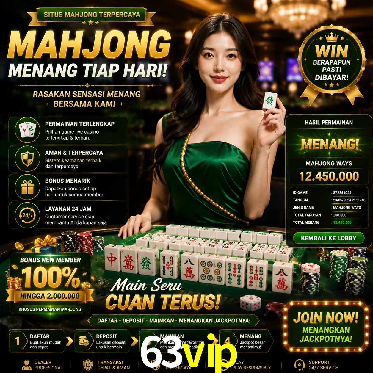 Cashback VIP 63vip - reembolso semanal